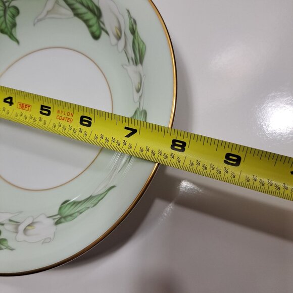 Noritake China Gold Trimmed Floral Porcelain Soup Salad Bowl - Picture 5 of 8